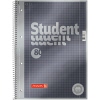 BRUNNEN Collegeblock Student Premium DIN A4 kariert mit Rand innen/außen