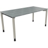 Schreibtisch all in one 1.600 x 680-820 x 800 mm (B x H x T) beton hell silberaluminium Produktbild pa_produktabbildung_1 S
