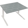 Schreibtisch all in one 1.200 x 645-1.275 x 900 mm (B x H x T) beton hell verkehrsweiß Produktbild pa_produktabbildung_1 S
