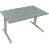 Schreibtisch all in one 1.400 x 645-1.275 x 800 mm (B x H x T) beton hell A012617V