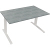 Schreibtisch all in one 1.400 x 645-1.275 x 800 mm (B x H x T) beton hell verkehrsweiß Produktbild pa_produktabbildung_1 S
