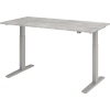 Hammerbacher Schreibtisch 1.600 x 700-1.200 x 800 mm (B x H x T) beton
