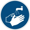 DURABLE Hinweisschild Hände waschen A012880B