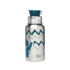 ergobag Trinkflasche 0,5l Edelstahl/Silikon silber Monster