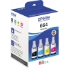 Epson Nachfülltinte Tintenstrahldrucker 664 schwarz, cyan, magenta, gelb A013186G