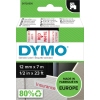 DYMO® Schriftbandkassette D1 12 mm x 7 m (B x L) weiß rot Produktbild pa_produktabbildung_2 S