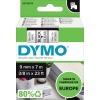 DYMO® Schriftbandkassette D1 9 mm x 7 m (B x L) schwarz transparent Produktbild pa_produktabbildung_2 S