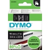DYMO® Schriftbandkassette D1 19 mm x 7 m (B x L) schwarz weiß Produktbild pa_produktabbildung_2 S