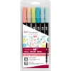 Tombow Pinselstift ABT Dual Candy Colors 6 St./Pack. Produktbild pa_produktabbildung_1 S