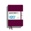 LEUCHTTURM Notizbuch Medium EDITION 120 Hardcover blanko port red Produktbild pa_ohnedeko_1 S