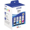 Epson Nachfülltinte Tintenstrahldrucker 104 schwarz, cyan, magenta, gelb A013574J