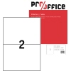 Pro/office Universaletikett weiß ohne umlaufenden Rand 200 Etik./Pack. A013942Q