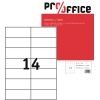 Pro/office Universaletikett weiß ohne umlaufenden Rand 1.400 Etik./Pack. A013942R