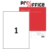 Pro/office Universaletikett weiß ohne umlaufenden Rand 100 Etik./Pack. A013942S