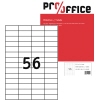 Pro/office Universaletikett weiß ohne umlaufenden Rand 5.600 Etik./Pack. A013942T
