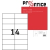 Pro/office Universaletikett weiß ohne umlaufenden Rand 1.400 Etik./Pack. A013942X