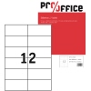 Pro/office Universaletikett weiß ohne umlaufenden Rand 1.200 Etik./Pack. A013942Y