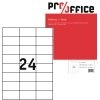 Pro/office Universaletikett weiß ohne umlaufenden Rand 2.400 Etik./Pack. A013942Z