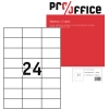 Pro/office Universaletikett weiß mit umlaufendem Rand 2.400 Etik./Pack. A013943F