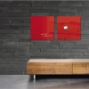 SIGEL Glasboard Artverum 48 x 48 x 1,5 cm (B x H x T) hochglänzend rot Produktbild pa_ohnedeko_3 S