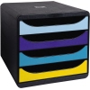 Exacompta Schubladenbox BIG-BOX Bee Blue mehrfarbig Produktbild pa_produktabbildung_1 S