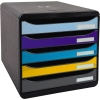 Exacompta Schubladenbox BIG-BOX plus Bee Blue mehrfarbig Produktbild pa_produktabbildung_1 S