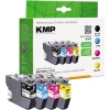 KMP Tintenpatrone Kompatibel mit Brother LC-3213 schwarz, cyan, magenta, gelb A014272A