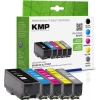 KMP Tintenpatrone Kompatibel mit Epson 33XL schwarz, fotoschwarz, cyan, magenta, gelb A014281A