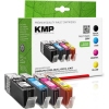 KMP Tintenpatrone Kompatibel mit Canon PGI550PGBKXL, CLI551CXL, CLI551MXL, CLI551YXL schwarz, cyan, magenta, gelb A014313V