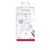 Verpackung des Tombow One Line Art Sets mit Illustrationen und Zubehör.