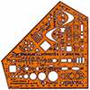 STANDARDGRAPH Zeichenschablone Elektro S022717E