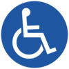 Exacompta Hinweisschild nicht selbstklebend Platz reserviert für Menschen mit Behinderungen/Schwerbehindertenausweis