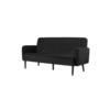 Paperflow Sofa easyChair LISBOA 3 Sitzeinheiten Samt (100 % Polyester) schwarz Produktbild pa_produktabbildung_2 S