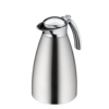 Klassische isolierte Kanne mit gebürstetem Edelstahl-Finish und ergonomischem Griff.
