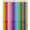 Buntstifte in verschiedenen Farben mit Sparkle-Effekt, angeordnet in einer Reihe.