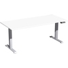 Geramöbel Schreibtisch Elevate Basic 1.800 x 730-1.230 x 800 mm (B x H x T) silber Y000787X