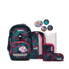 ergobag Schulranzen pack 28 x 40 x 25 cm (B x H x T) 20l Magnetschnalle inkl. Sportrucksack, Heftbox, Federmäppchen (gefüllt mit Lyra Stiften), Schlampermäppchen, 4 x Klettie Gewicht: 1.100g 100 % Polyester lila KorallBär