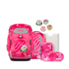 ergobag Schulranzen pack NEO 28 x 40 x 25 cm (B x H x T) 20l Magnetschnalle inkl. Sportrucksack, Heftbox, Federmäppchen (gefüllt mit Lyra Stiften), Schlampermäppchen, 4 x Klettie Gewicht: 1.100g 100 % Polyester pink KuntBärbuntes Einhorn