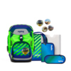 ergobag Schulranzen pack NEO 28 x 40 x 25 cm (B x H x T) 20l Magnetschnalle inkl. Sportrucksack, Heftbox, Federmäppchen (gefüllt mit Lyra Stiften), Schlampermäppchen, 4 x Klettie Gewicht: 1.100g 100 % Polyester blau TruckBär