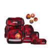 ergobag Schulranzen cubo 28 x 38 x 25 cm (B x H x T) 19l Magnetschnalle inkl. Sportbeutel, Federmäppchen (gefüllt mit Lyra Stiften), Schlampermäppchen, 4 x Klettie Gewicht: 1.100g 100 % Polyester rot AlarmBärreitschaft