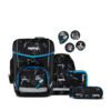 ergobag Schulranzen cubo Die drei Fragezeichen Kids Special Edition 28 x 38 x 25 cm (B x H x T) 19l Magnetschnalle inkl. Sportbeutel, Federmäppchen (gefüllt mit Lyra Stiften), Schlampermäppchen, 4 x Klettie Gewicht: 1.100g 100 % Polyester schwarzBärdektiv