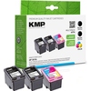 KMP Tintenpatrone Kompatibel mit HP 301XL schwarz, cyan/magenta/gelb 3 St./Pack. Y001105K
