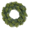 Künstlicher Weihnachtskranz mit grünen Nadeln, Durchmesser 40 cm.