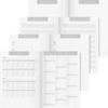 Schülerkalender mit verschiedenen Seitenansichten und übersichtlichen Notizen.
