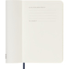 Offene Innenseite eines Moleskine Buchkalenders mit Platz für Kontaktdaten bei Verlust.