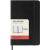 Schwarzer Moleskine Buchkalender 2026 im Softcover mit täglicher Seitenstruktur.