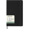 Schwarzer Hardcover-Buchkalender im DIN A5-Format mit Wochenterminen und Notizseiten.