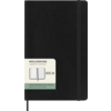 Schwarzer Moleskine Buchkalender DIN A5 für Juli 2025 bis Dezember 2026 mit Softcover.