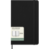 Schwarzer Hardcover Buchkalender im DIN A5 Format für 2026 mit Wochenterminen und Notizseiten.