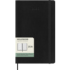 Schwarzer Moleskine Buchkalender 2026 Softcover im DIN A5 Format mit einer Etikett-Anzeige.